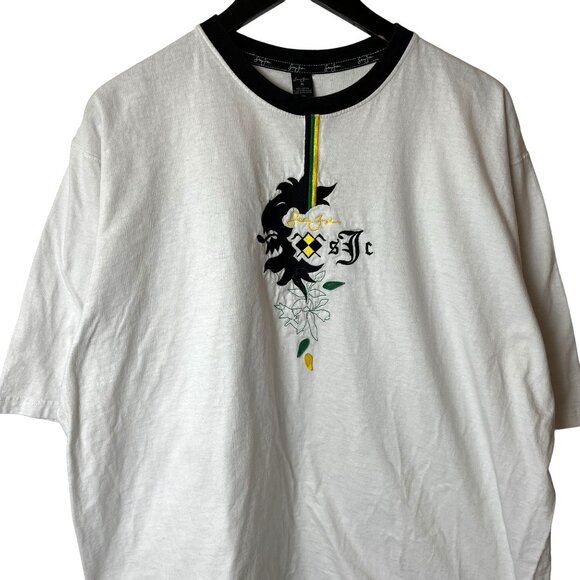 Vintage Y2K Sean John T Shirt White XL Embroidered Graphic Tee 100% Cotton Solid - Picture 1 of 14